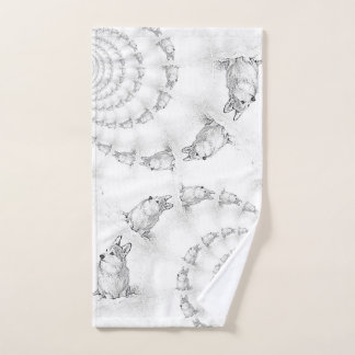 Serviette à main en spirale de Corgi