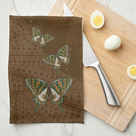 Serviette à main en Swallowtail autochtone (Quart Plié)