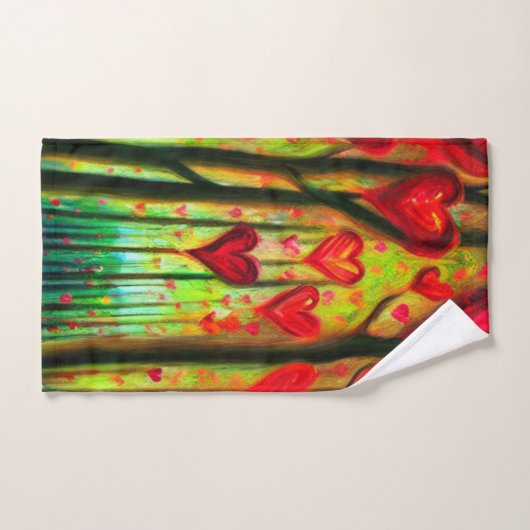 Serviette à main Heart Forest (Serviette à main)