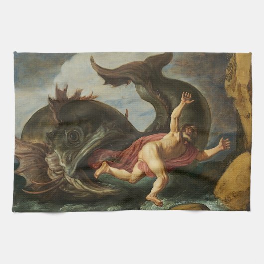 Serviette à main "Jonah and the Whale" (Horizontal)