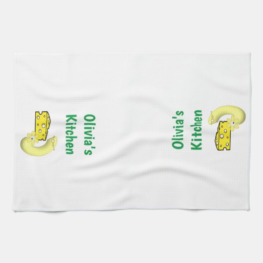 Serviette à main Macaroni & fromage (Horizontal)