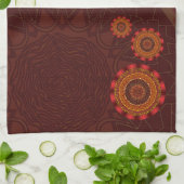 Serviette à main Mandala Fire (Plié)