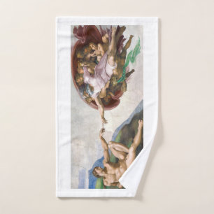 Serviette à main: MICHELANGELO : LA CRÉATION D'A