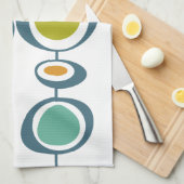 Serviette à main moderne Stalk géométrique du mili (Quart Plié)