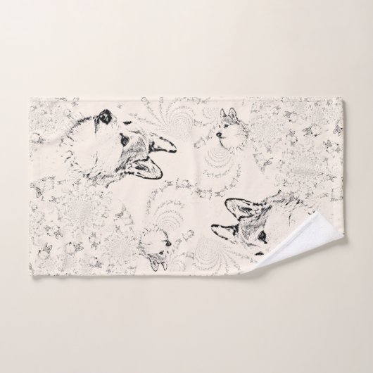 Serviette à main Motif Corgi (Serviette à main)
