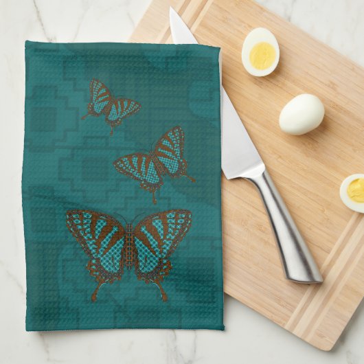 Serviette à main native en Swallowtail (Quart Plié)