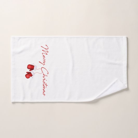 Serviette à main Noël Mittens (Serviette à main)