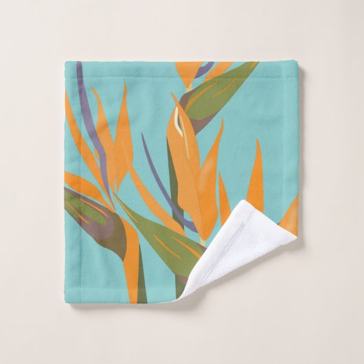 Serviette à main Oiseau du Paradis (Gant de toilette)