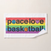 Serviette à main PeaceLoveBasketball PRIDE (Serviette à main)