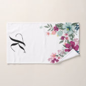 Serviette à main personnalisée Fleurs tropicales e (Serviette à main)