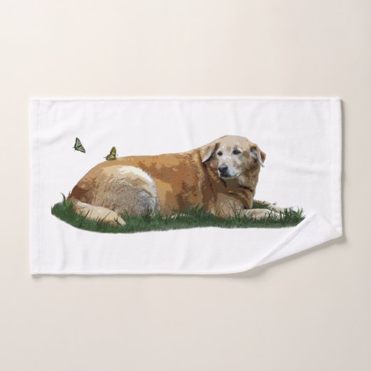 Serviette à main pour chien de race mixte du Labra (Serviette à main)