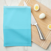 Serviette à main rayée bleue – Accent de décoratio (Quart Plié)