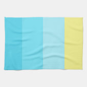 Serviette à main rayée bleue – Accent de décoratio (Horizontal)