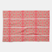 Serviette À Main Rouge Rose Et Blanc (Horizontal)