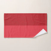 Serviette à main rouge tomate à tonalité fractionn (Serviette à main)