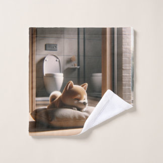 Serviette à main Shiba Inu