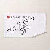 Serviette à main TAEKWONDO DWICHAGI back kick (Serviette à main)