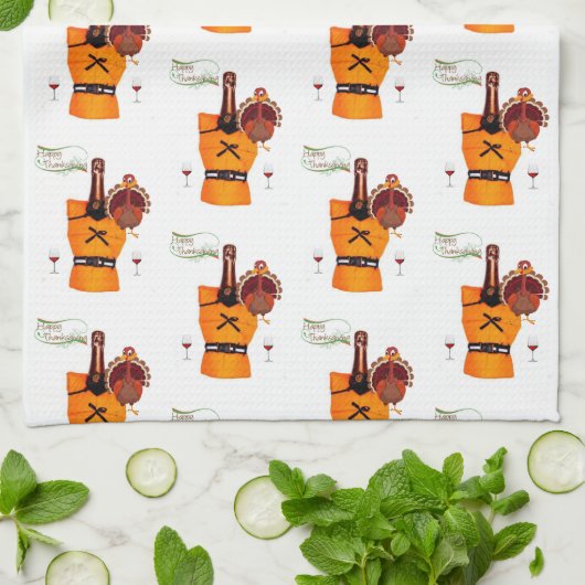 Serviette à main Thanksgiving Wine (Plié)