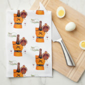 Serviette à main Thanksgiving Wine (Quart Plié)