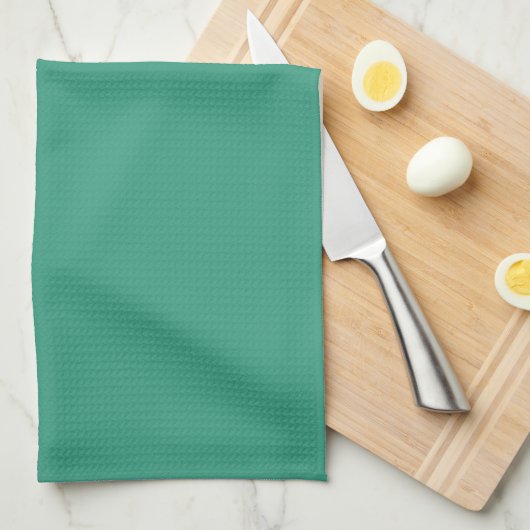 Serviette à main verte de cuisine (Quart Plié)
