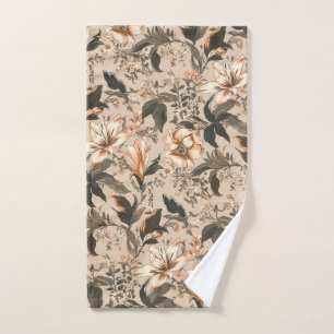 Serviette à main vintage à motifs floraux