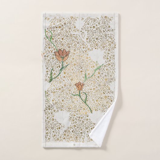 Serviette à main: WILLIAM MORRIS : GARDEN TULIP (Serviette à main)