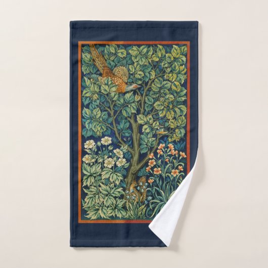 SERVIETTE À MAIN : WILLIAM MORRIS : PHÉASANT DESIG (Serviette à main)
