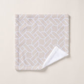 Serviette à motif de corde beige (Gant de toilette)