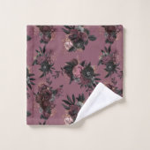 Serviette à motif de fleurs de Bourgogne (Gant de toilette)