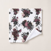 Serviette à motif de fleurs de Bourgogne (Gant de toilette)