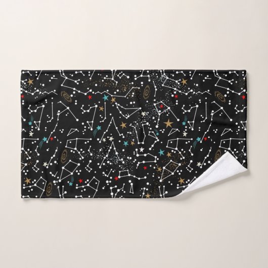 Serviette à motif spatial (Serviette à main)
