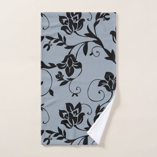 serviette à motifs floraux (Serviette à main)