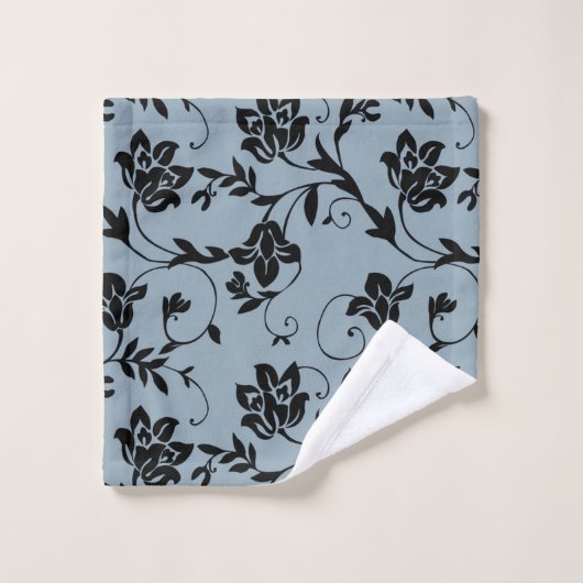 serviette à motifs floraux (Gant de toilette)