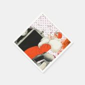 serviette à petits pois en papier fécule (Coin)