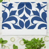 Serviette à plat bleu Cottage (Plié)