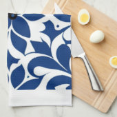 Serviette à plat bleu Cottage (Quart Plié)