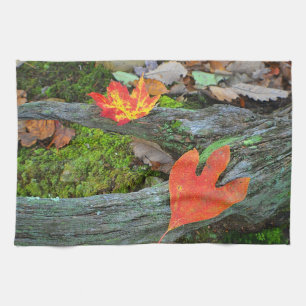 Serviette à plat d'automne