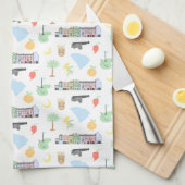 Serviette à plat de Caroline du Sud (Quart Plié)