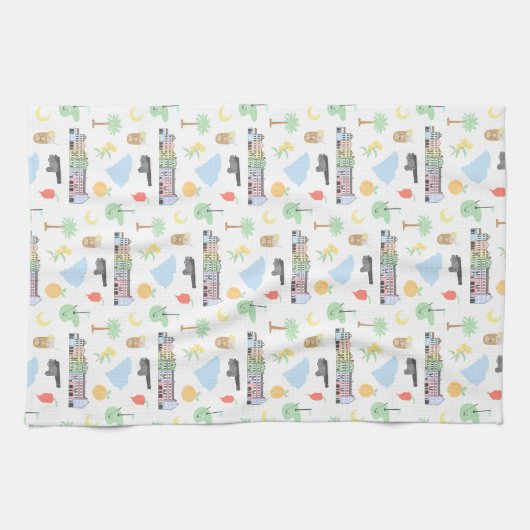 Serviette à plat de Caroline du Sud (Horizontal)