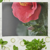 Serviette à plat de fleurs (Plié)