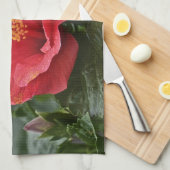 Serviette à plat de fleurs (Quart Plié)