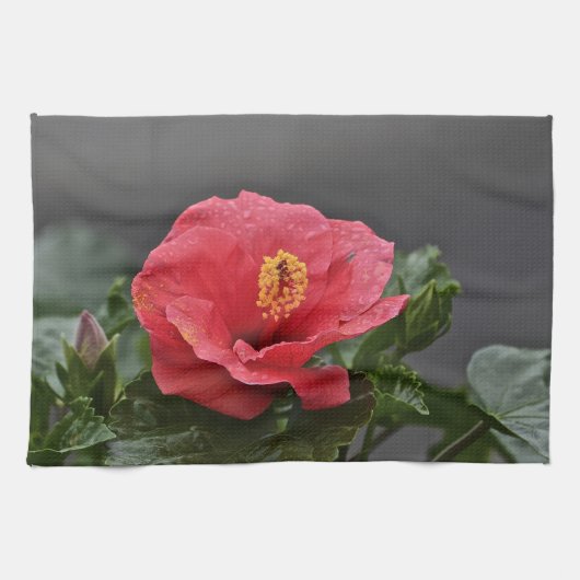 Serviette à plat de fleurs (Horizontal)