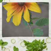 Serviette à plat de fleurs (Plié)