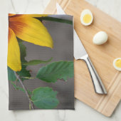 Serviette à plat de fleurs (Quart Plié)