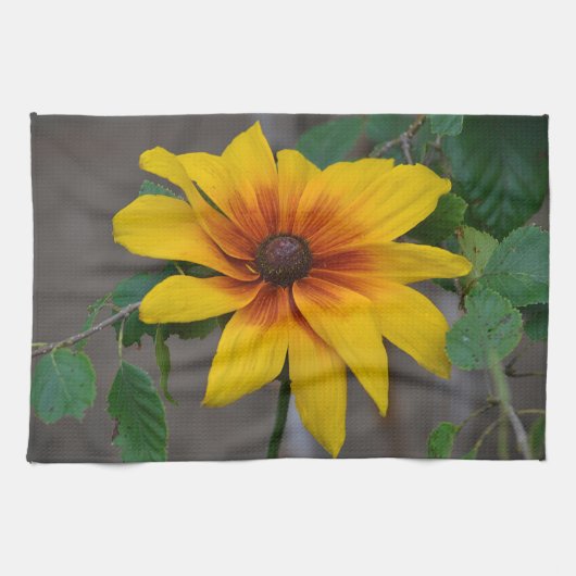 Serviette à plat de fleurs (Horizontal)