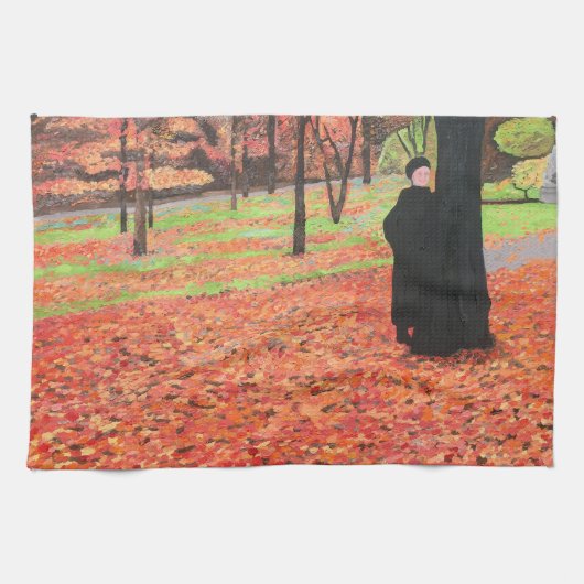 Serviette à plat Feuille de Paris (Horizontal)