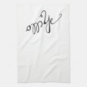 Serviette à plat Hello (Vertical)
