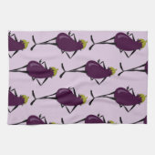 SERVIETTE À PLAT MOTIF FASHIONISTA EGGPLANT CUISIN (Horizontal)