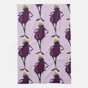 SERVIETTE À PLAT MOTIF FASHIONISTA EGGPLANT CUISIN