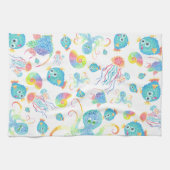 Serviette à plat pour poissons-broussailles et ami (Horizontal)